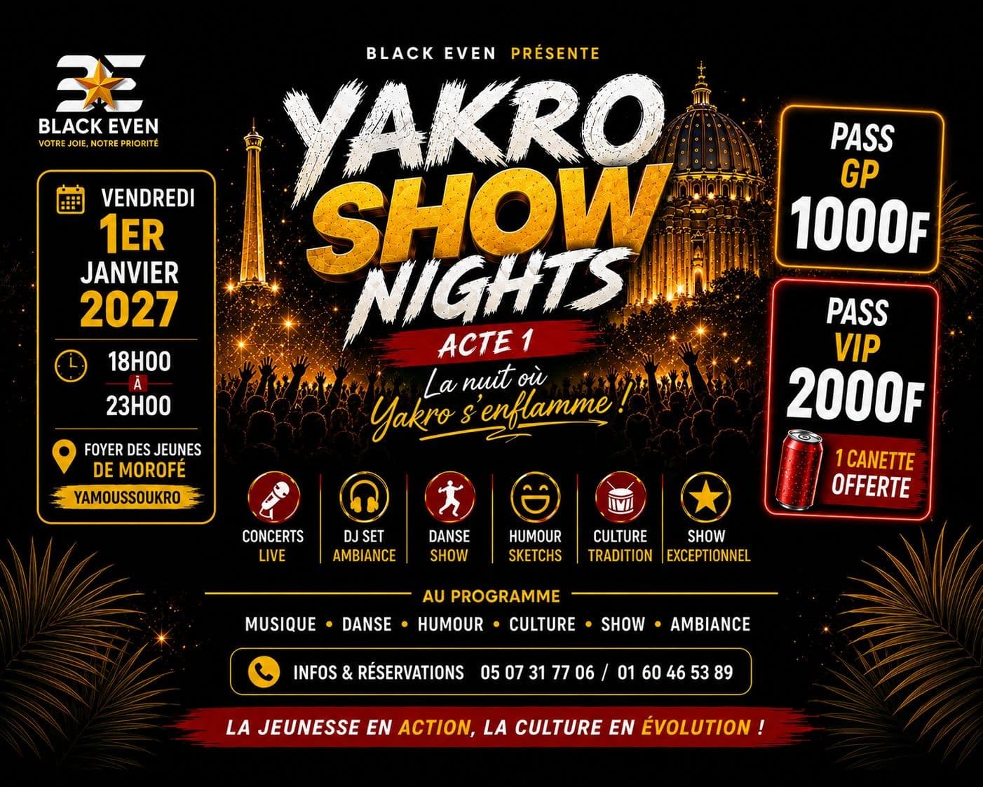Festival yakro show nights 1ère Édition